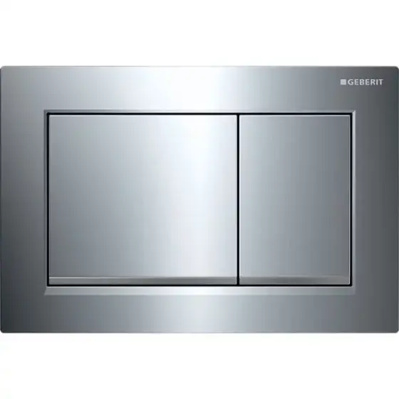 OMEGA 20 FLUSH PLATE - MATT CHROME